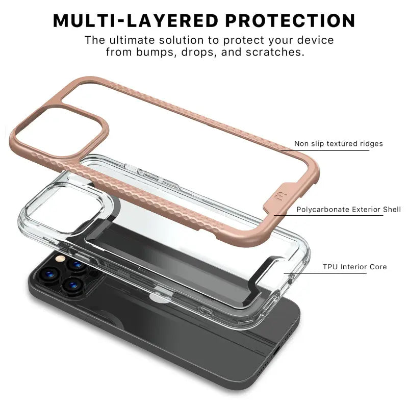 MyBat Pro Lux Series Case with Tempered Glass for Apple iPhone 13 Pro Max freeshipping - iStore Costa Rica