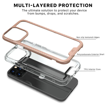 MyBat Pro Lux Series Case with Tempered Glass for Apple iPhone 13 Pro Max freeshipping - iStore Costa Rica