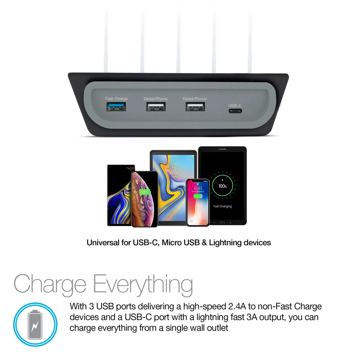NAZTECH AFC POWER HUB 4 CHARGING DOCK naztech