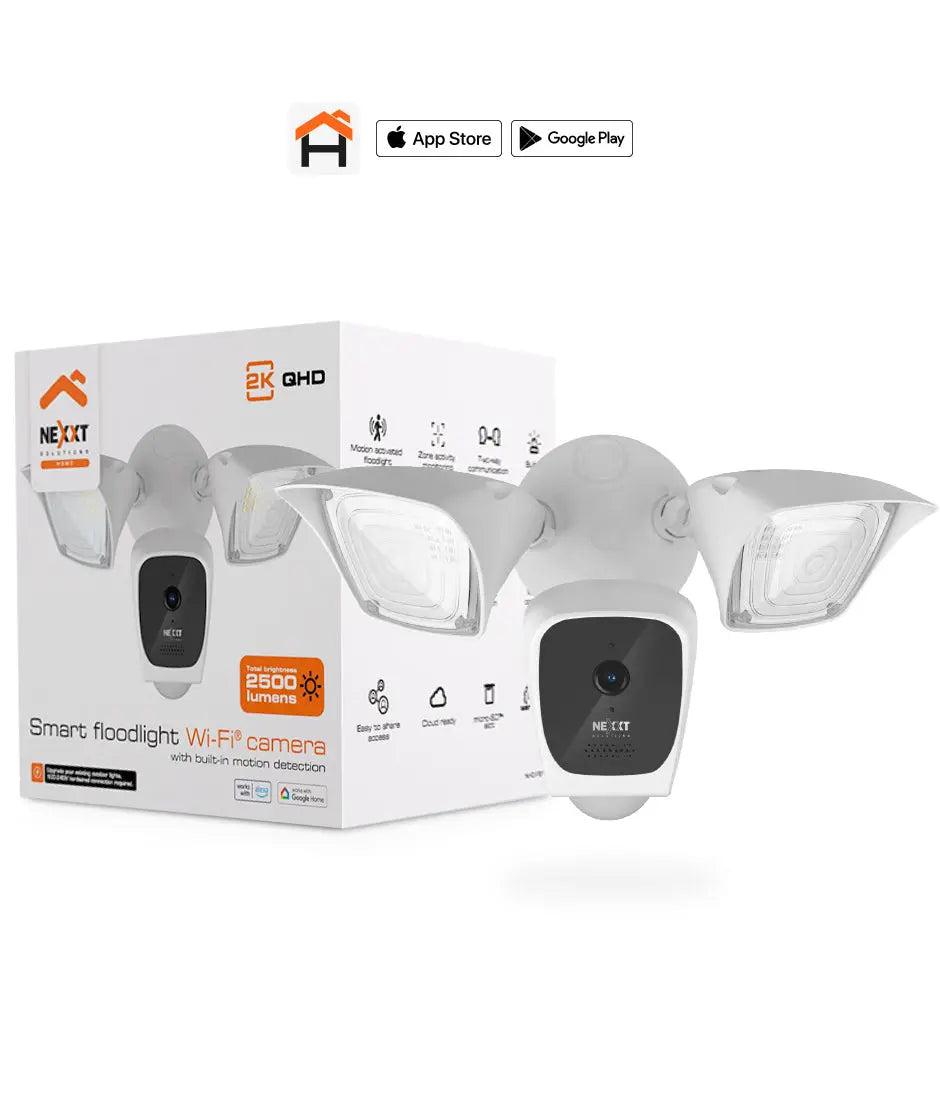 Nexxt Home Outdoor Flood Light Cam 2K NHC-F610 NEXXT