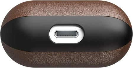 Nomad Funda para Airpods | Cuero rústico marrón Horween Nomad