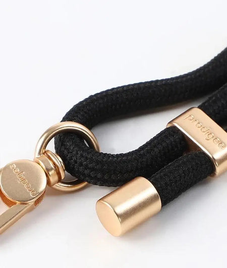 PRODIGEE Strap & Go Cuerda Porta Celular UNIVERSAL Negro y Dorado PRODIGEE