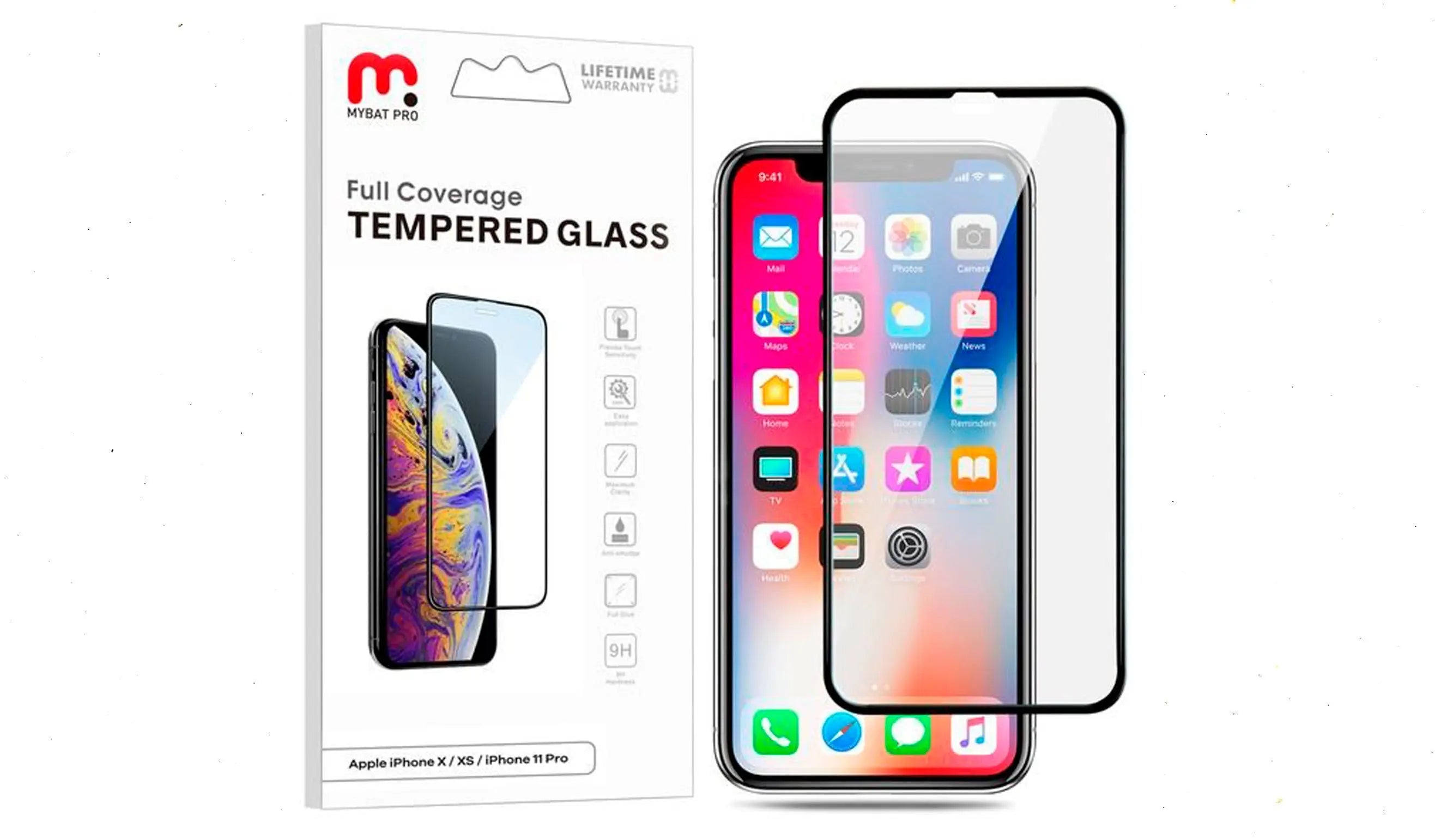 Vidrio temperado MayBat Pro, para iPhone X/XS freeshipping - iStore Costa Rica