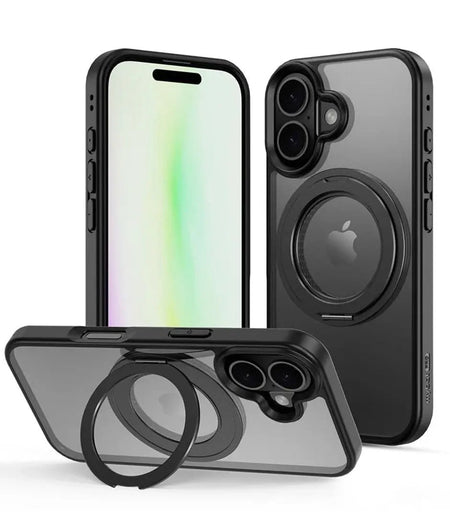 iPhone 17 Estuche MyBat Pro Lure Series 360° Ring Stand MagSafe Case - Black MyBat