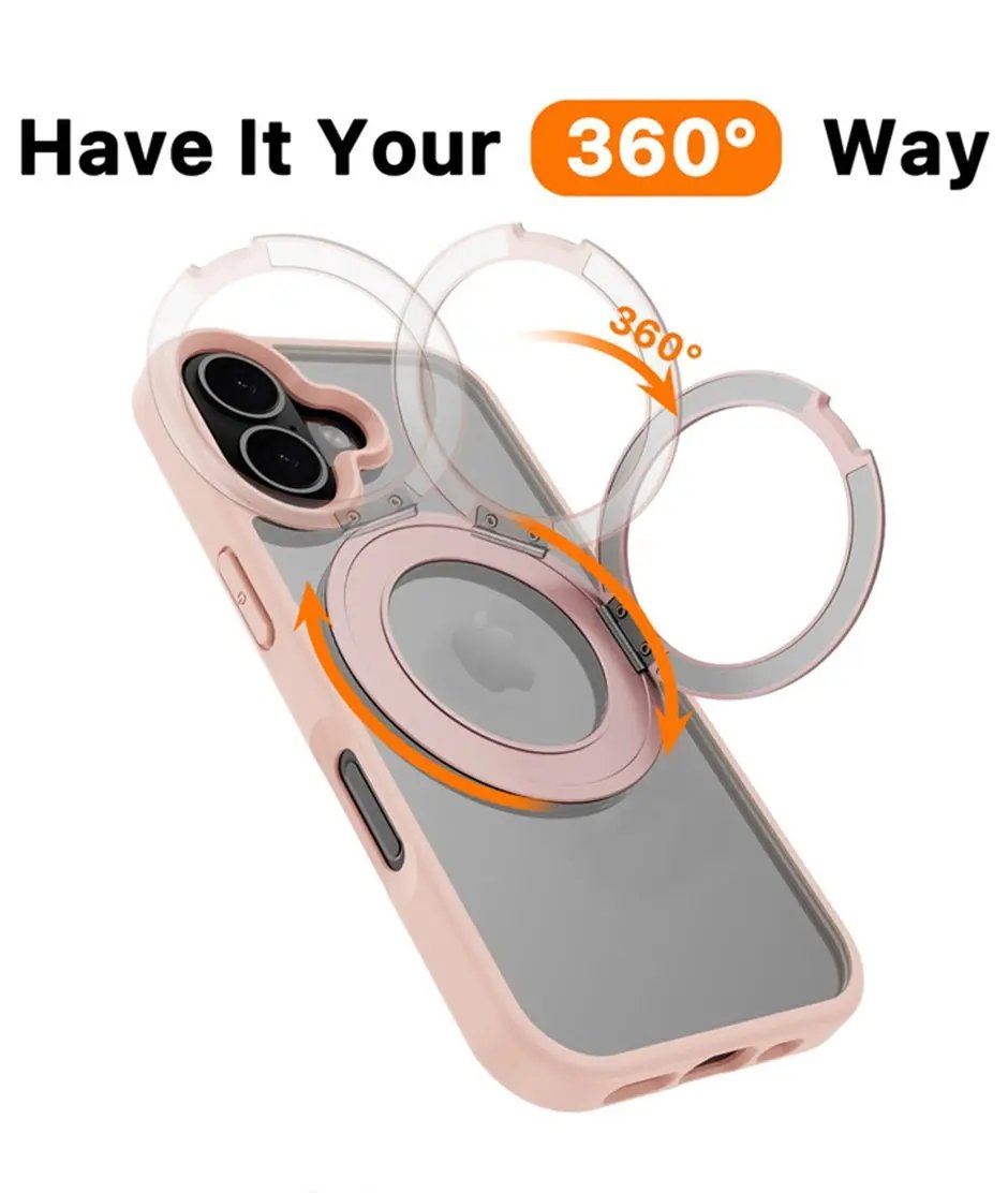 iPhone 17 Estuche MyBat Pro Lure Series 360° Ring Stand MagSafe Case - Pink MyBat
