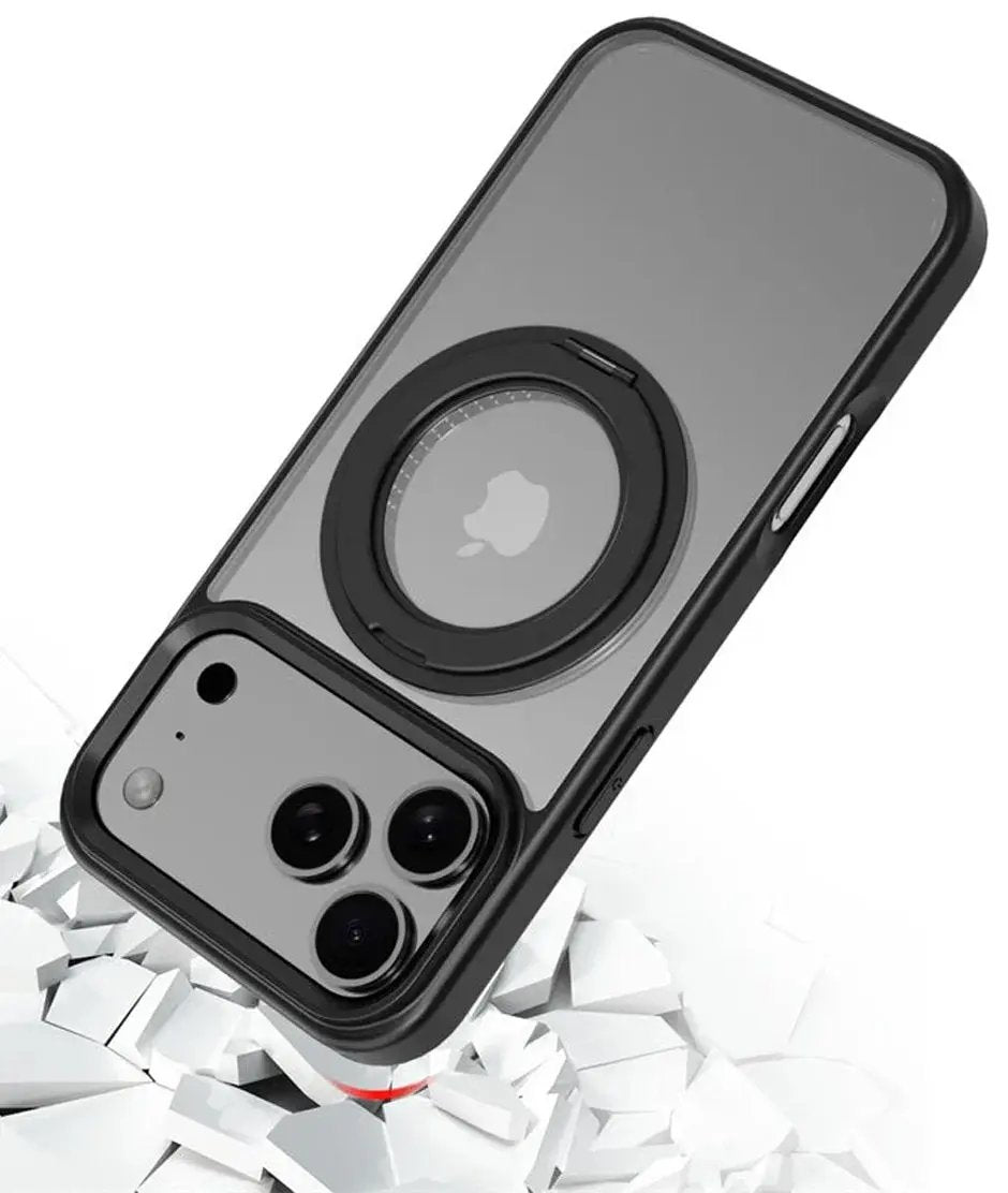 iPhone 17 Pro Max Estuche MyBat Pro Lure Series 360° Ring Stand MagSafe Case - Black MyBat
