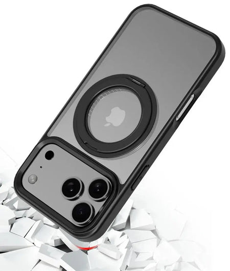 iPhone 17 Pro Max Estuche MyBat Pro Lure Series 360° Ring Stand MagSafe Case - Black MyBat