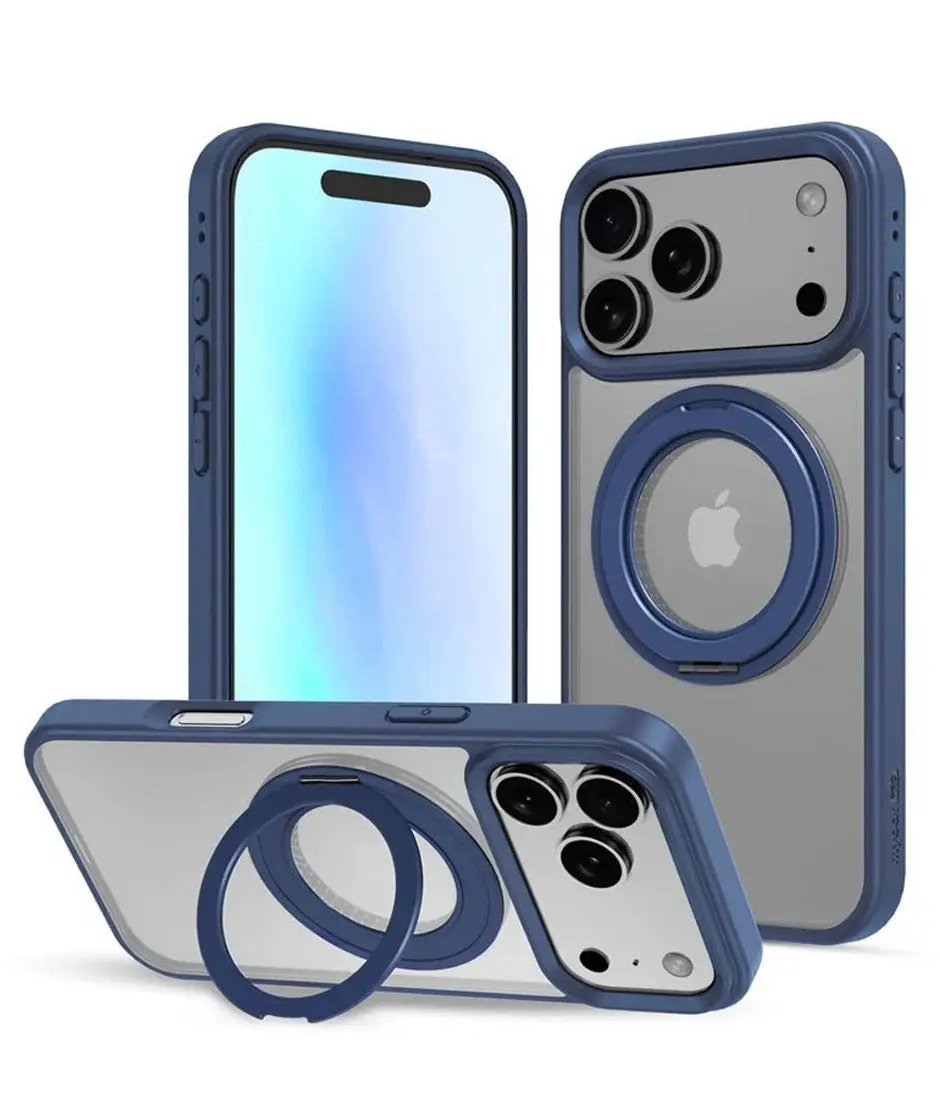 iPhone 17 Pro Max Estuche MyBat Pro Lure Series 360° Ring Stand MagSafe Case - Blue MyBat