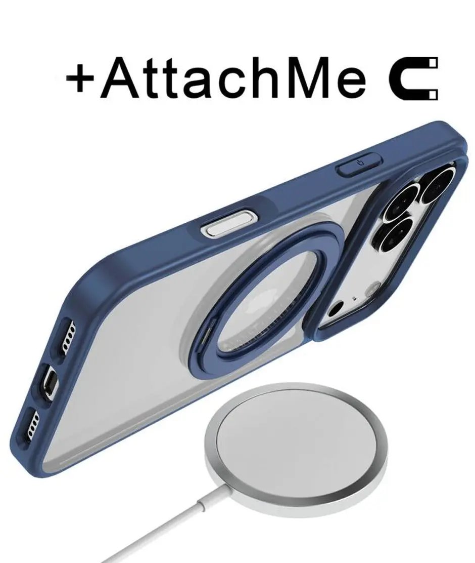 iPhone 17 Pro Max Estuche MyBat Pro Lure Series 360° Ring Stand MagSafe Case - Blue MyBat