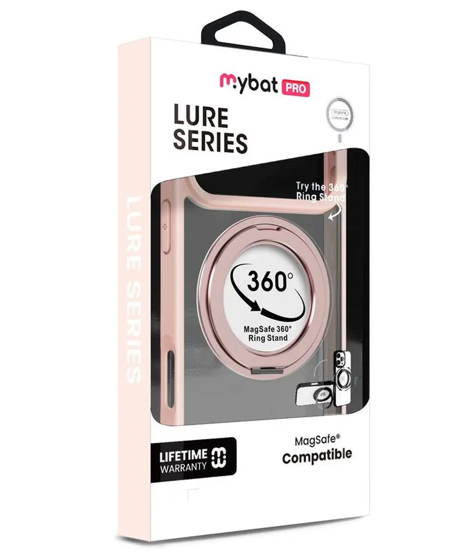 iPhone 17 Pro Max Estuche MyBat Pro Lure Series 360° Ring Stand MagSafe Case - Pink MyBat